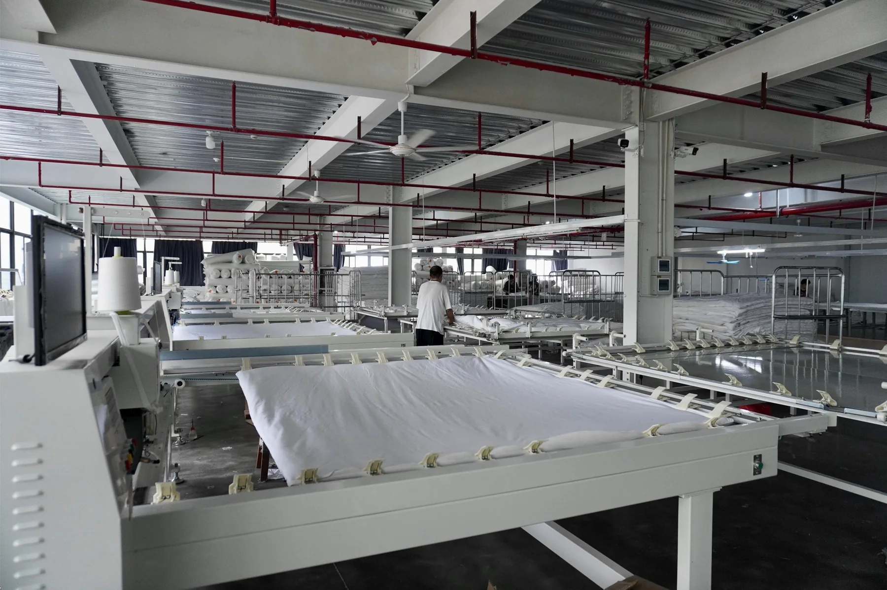 Hotel textile manufacturing detail at FNH