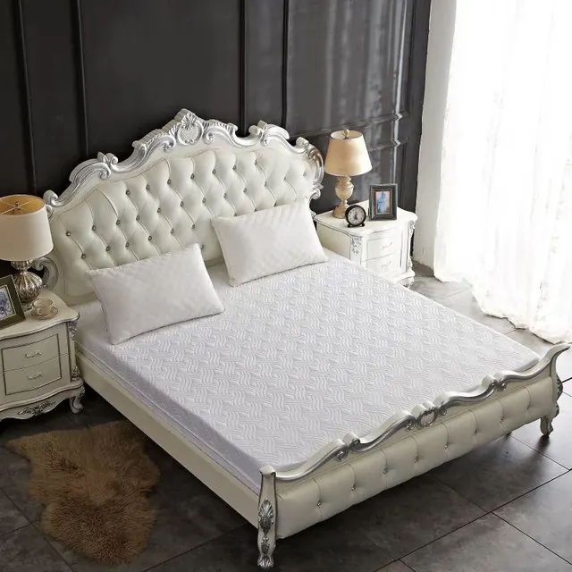 Modern Style Full Size White Stitch All Inclusive Mattress Protector by FNH
