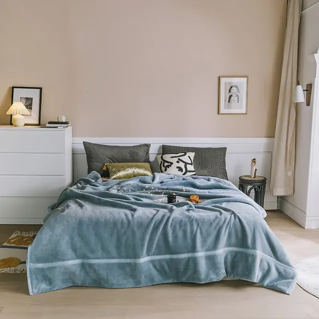 Super King Size Fog Blue Comforter by FNH