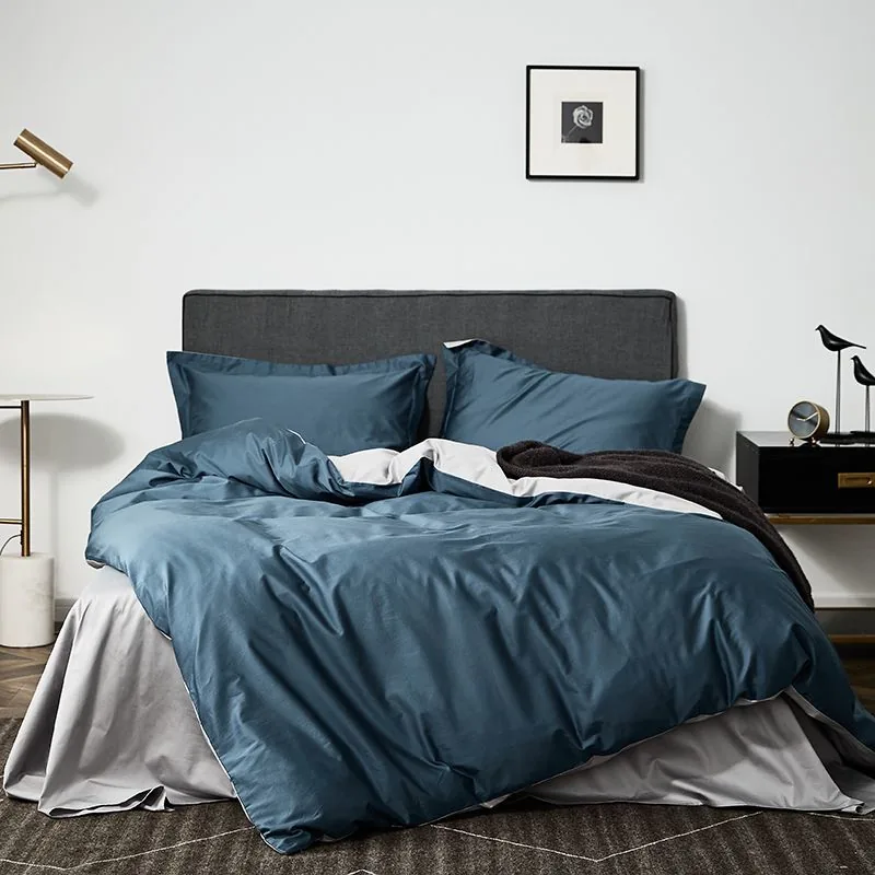 Set Pure White Linen Bed Sheet — Embroidered by FNH