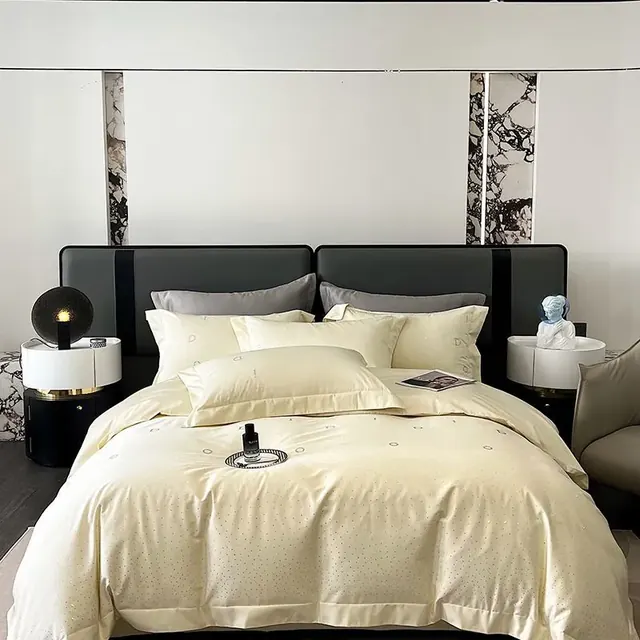 300 Tc Sheets White Collection Hotel Bedding Double Bed Sheet by FNH