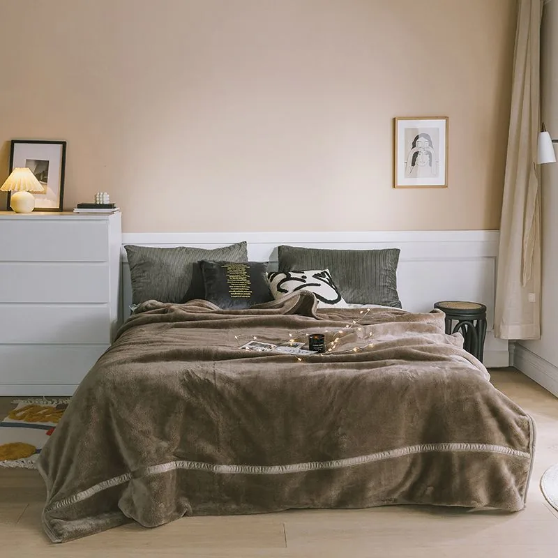 Classic Queen Size Brown Comforter by FNH