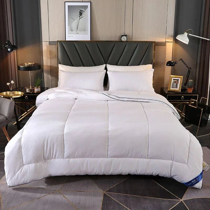 New Design White Gusset Piping Duvet by FNH