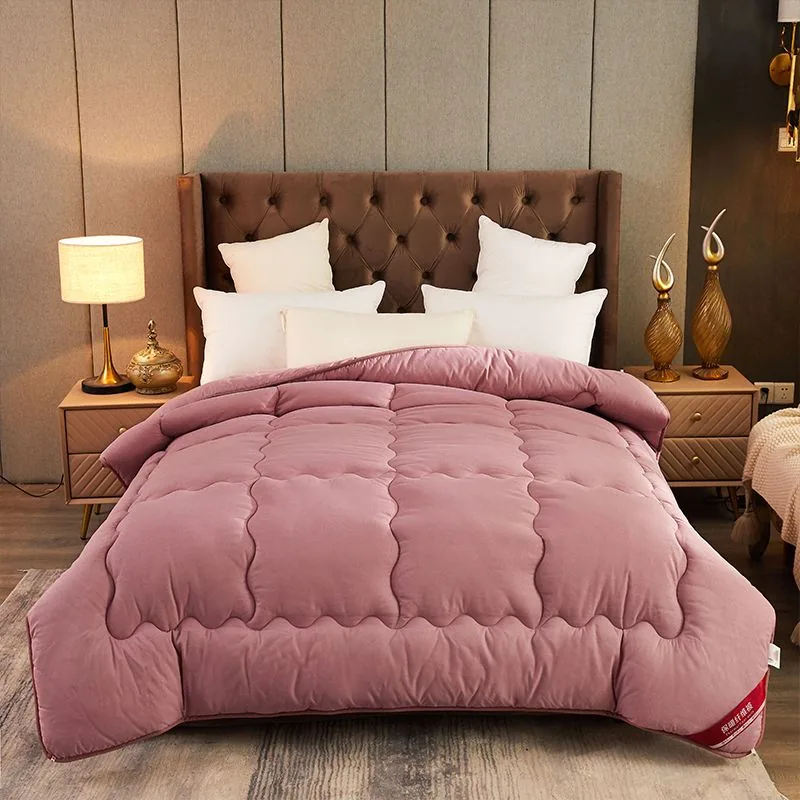 Polyester Super King Size Bean Paste Machine Edging Duvet by FNH