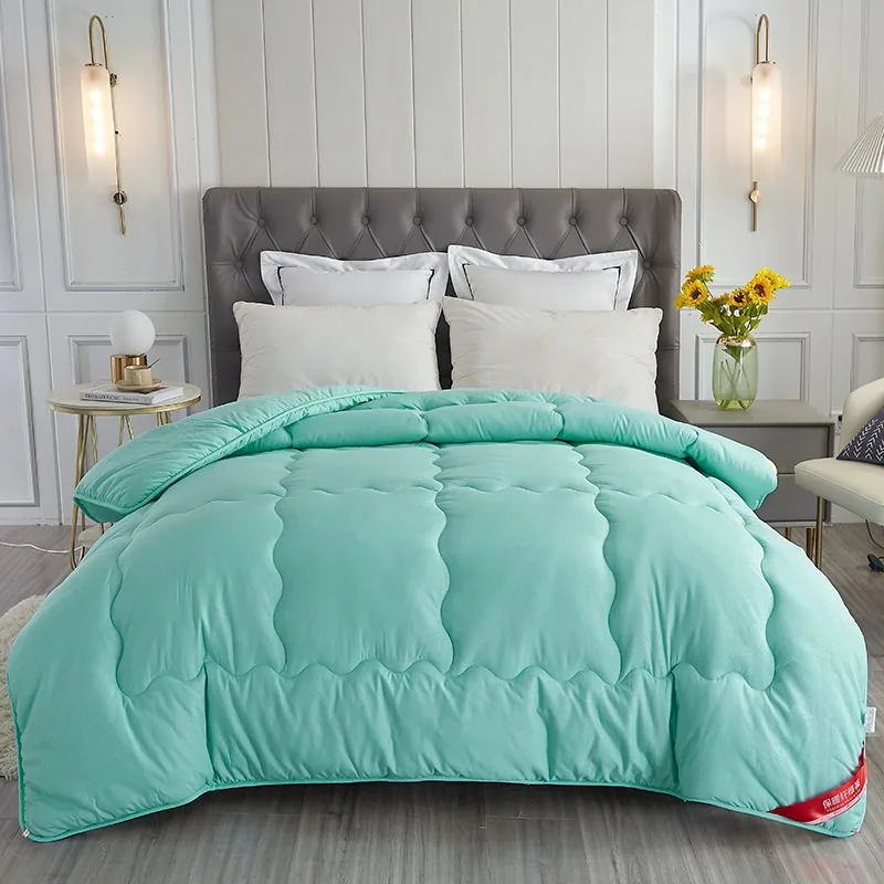 In Stock Polyester Single Size Green Machine Edging Duvet by FNH