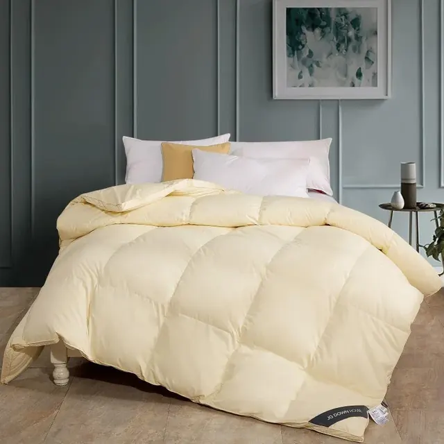 Responsibility Beige Single Size Goose Down And Duck Down Filling Duvet by FNH