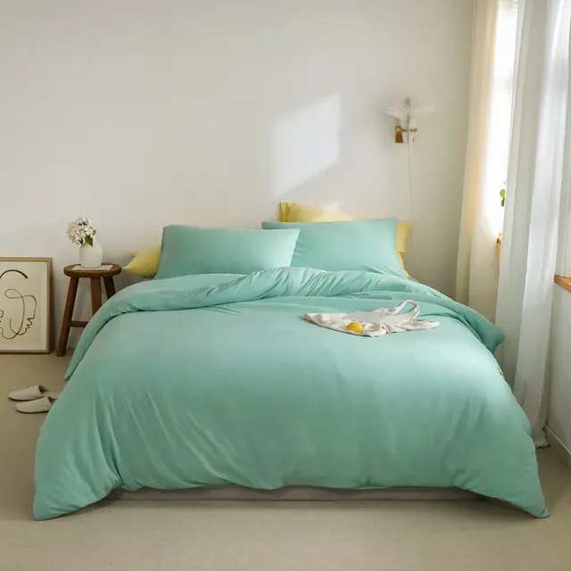 Solid Color Customized Size New Designs Cotton Hospitality Bedding Set by FNH