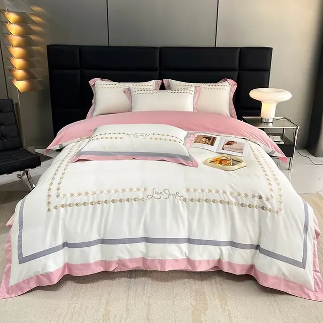 Nantong Luxury White Hotel 100% Cotton Bedding Set by FNH