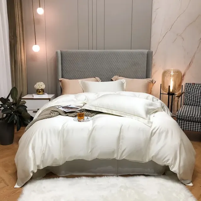 Trend Brand Design Solid Color 400 Bed Sheet by FNH