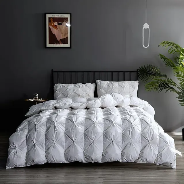 Wooden Duvets Solid Color Winter Lamb Wool Duvet by FNH
