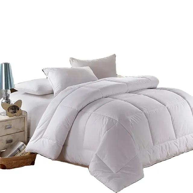 Machine Washable All- Season White Down Alternative Quilted Comforter by FNH
