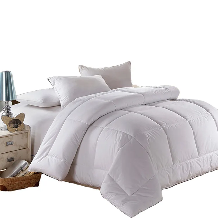 Machine Washable All- Season White Down Alternative Quilted Comforter by FNH