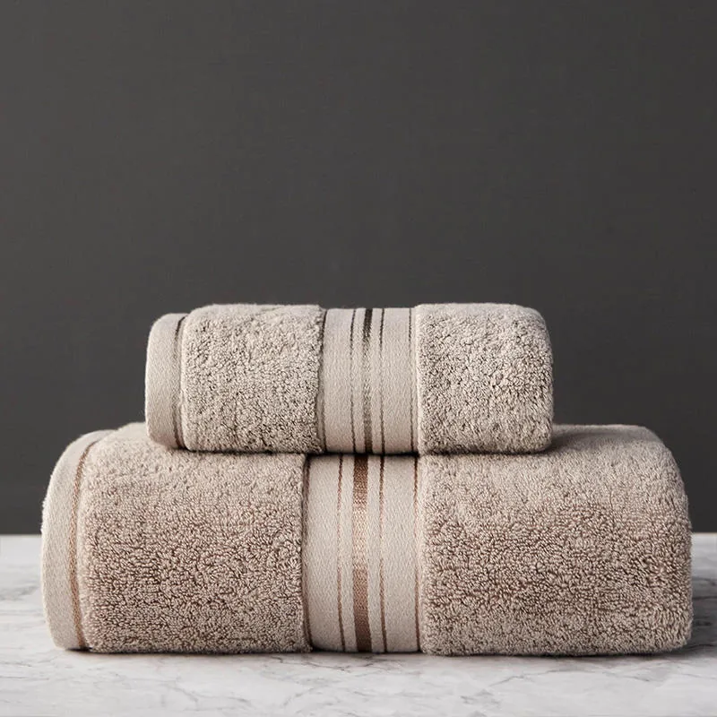 Light Brown 100% Cotton For Hospitality Towel Bath Linen by FNH