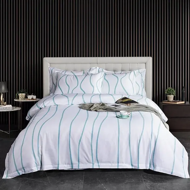 Vintage Print Single Size Inn Hotel Bedding Set by FNH