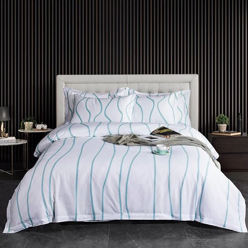 Vintage Print Single Size Inn Hotel Bedding Set by FNH