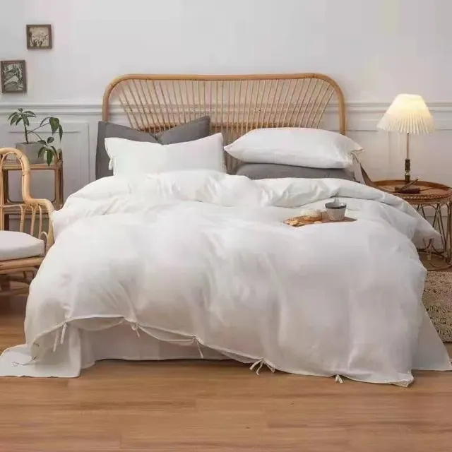 Bag Type White Covers King Size Beddings Bedding Set — Cotton by FNH
